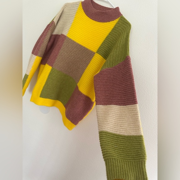 BiBi Colorful Patchwork Women's Sweater - Picture 3 of 7